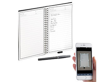 Digitales Notizbuch: General Office Wiederverwendbares Notizbuch mit schwarzem Stift und App, DIN A5