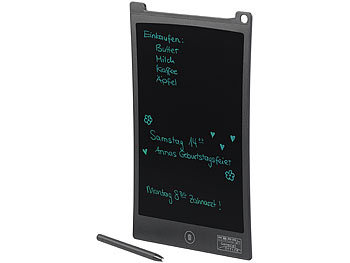 LCD Tafel: General Office LCD-Schreibtafel, 25,4 cm / 10 Zoll, Stift, Lösch-Sperre, einfarbig