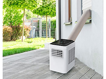 Sichler In- und Outdoor-Klimaanlage mit Frischluft-Schlauch-Set, 2.600 W