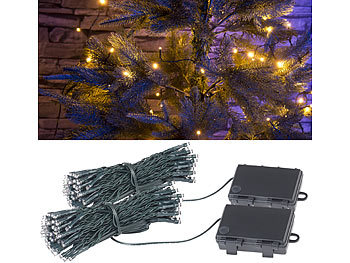 LED Lichterkette Lichterdraht Weihnachtsbeleuchtung Batterie Timer Deko Garten