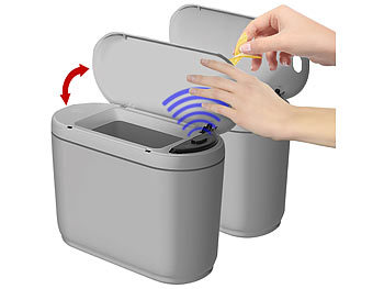 infactory Sensor Mülleimer: Abfalleimer mit Hand-Bewegungssensor