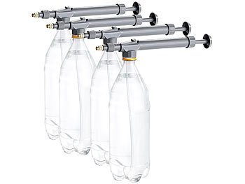 Sprühflasche Pumpe: Royal Gardineer 4er-Set Universal-Druck-Sprühaufsatz für PET-Flaschen