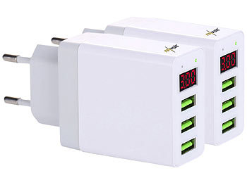 Chargeur rapide 5 ports, 1 x QC 3.0, 3 x USB-A, 1 x USB-C PD, 51 W, nr