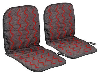Sitzheizung Auto: Lescars 2er-Set Beheizbare Universal-Kfz-Sitzauflage für den 12-Volt-Anschluss