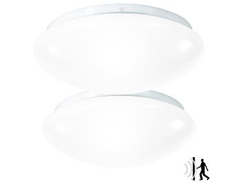 2er-Set High-Power-LED-Lampen mit Radar-Bewegungsmelder / Deckenlampe