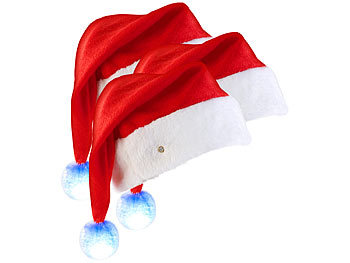 Nikolausmütze  Weihnachtsmütze   Zipfelmütze   Mit Bommel und 2 Zöpfen 