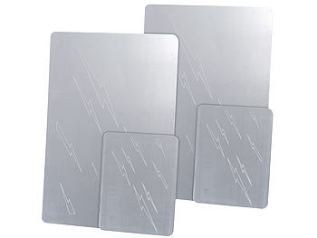 Schmuckreiniger: AGT 4er-Set Reinigungsplatten für Silber, je 2 große und kleine Platte