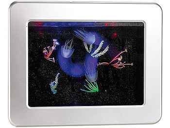 Carlo Milano 3D-Deko-Aquarium mit LED-Lichteffekten & Objekten
