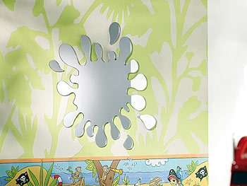 infactory Wassertropfen-Spiegel "Splash Mirror" aus Acryl