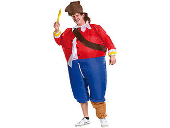 aufgeblasene Kostüme: Playtastic Selbstaufblasendes Kostüm "Pirat"