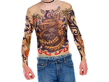 infactory Tattoo-Shirt "Tribal & Dragon", bunt