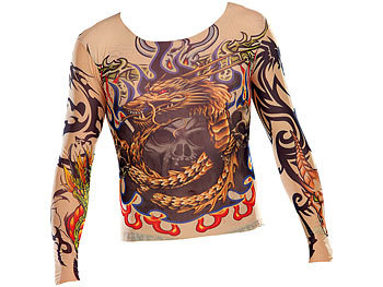 infactory Tattoo-Shirt "Tribal & Dragon", bunt