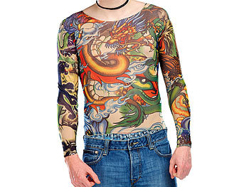 infactory Tattoo-Shirt "Panther & Dragon"
