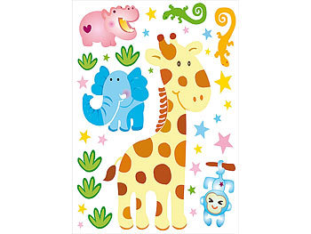 Sticker: infactory Tierisch lustige Wandtattoos fürs Kinderzimmer "Kenia"