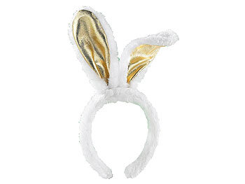 Bunnyohren: infactory Goldene Bunny-Ohren aus Plüsch