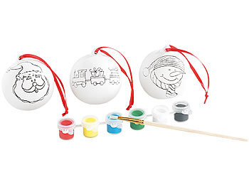 Your Design Keramik-Weihnachtskugeln zum Selbstbemalen