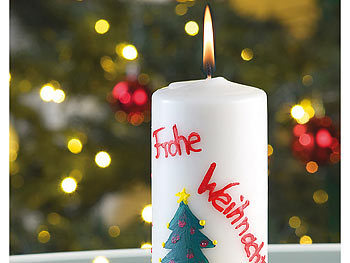 Bastel-Kerze als Geschenk, present für Kindergeburtstag