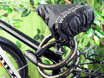 PEARL Fahrradsattelbezug: Wasserdichter Universal-Fahrradsattel-Bezug  (Fahrradsattelschutz)