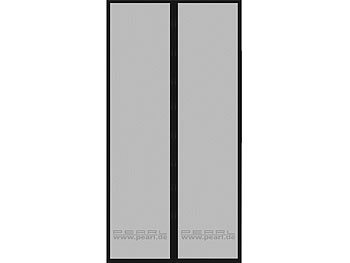 PEARL 2er-Set selbstschließende Fliegennetze für Türen mit 82 - 86 cm