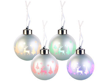 LED Leuchtkugeln Weihnachtskugeln Christbaumkugeln 5er Fernbedienung multicolor 