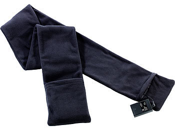 Beheizbarer Schal als Zusatz zu Warmer Winter-Jacke: infactory Beheizbarer Fleece-Schal, 170 cm