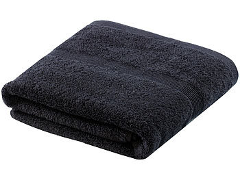 Frottee-Handtücher: Wilson Gabor Duschtuch aus Baumwoll-Frottee 140 x 70 cm, schwarz