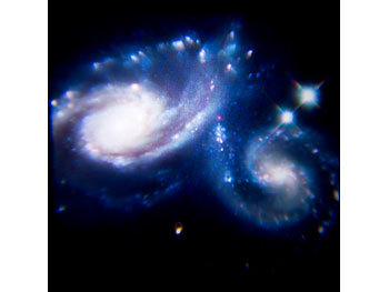 Lunartec Stern Projektor: 2in1-Sternenhimmel- und Bilder-Projektor  Weltallzauber, 26 Vorlagen (Galaxy Projektor)