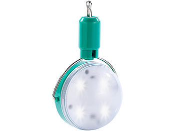 tragbare LED Camping Lampe: Lunartec Mini-LED-Solar-Campingleuchte, 600 mAh, 0,26 W, 28 lm