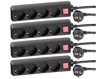 8 Fach Steckdosenleiste mit 6 USB Mehrfachsteckdose Steckerleiste Stromverteiler