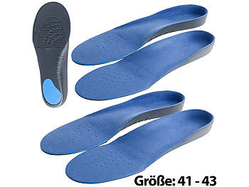Fußbett-Einlegesohlen: PEARL sports 2er-Set Komfort-Schuheinlagen, Größe 41-43
