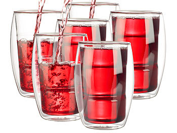 Gläser für Drinks: Cucina di Modena 6er-Set doppelwandige Gläser