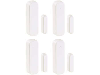 VisorTech Tür Alarmanlage Handy: 4er-Set Funk-Tür- & Fenster-Sensoren für  Alarmanlage der XMD-Serie (Alarmanlage Telefon)