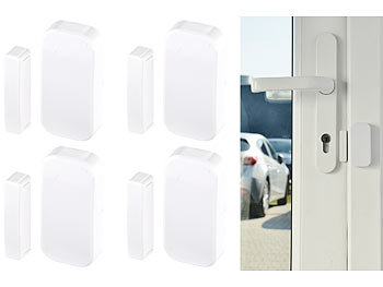 Tür Alarmanlage Handy: VisorTech 4er-Set Funk-Tür- & Fenster-Sensoren für Alarmanlage der XMD-Serie