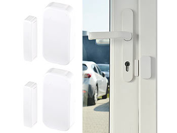 Alarmanlage Garage: VisorTech 2er-Set Funk-Tür- & Fenster-Sensoren für Alarmanlage der XMD-Serie