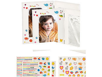 Bilderrahmen Baby: Your Design 2er-Set 2-teilige Rahmen für Babyfoto, Gipsabdruck, je 36,5 x 23,5 cm
