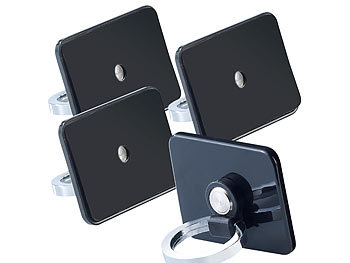 Callstel 4er-Set Mini-Ring-Ständer und -Halterungen für Smartphones und Tablets