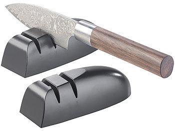 PROFI Messerschärfer 3 Stufen Messerschleifer für scharfe Klingen Hand Schärfer 