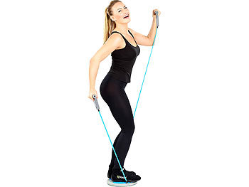 PEARL sports Fitness Twisting Disk mit Expander für Bauchmuskeln & Taille, Ø 28