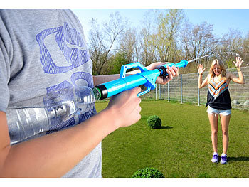 Wasserpistole Wassergewehr XXL Wasserkanone mit Standfuß und Schlauchanschluss 