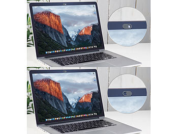 PEARL Kameraabdeckung: 3er-Set Webcam-Abdeckung für Laptops, iMacs
