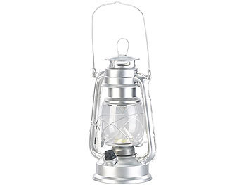Dimmbare LED-Sturmlampe im originellen Öl-Lampen-Look Laterne für drinnen und draußen