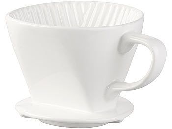 Rosenstein & Söhne Porzellan-Kaffeefilter für Filtertüten der Größe 2, Versandrückläufer