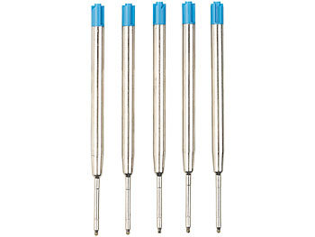 5er-Set Kugelschreiber-Minen, in blau, StÃ¤rke B / Kugelschreiberminen