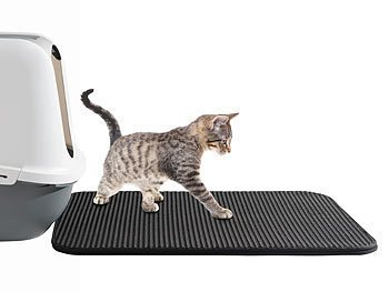 Unterleger Haustier Unterlege Teppich Katzenklo Zubehör Napfunterlage Fußmatte
