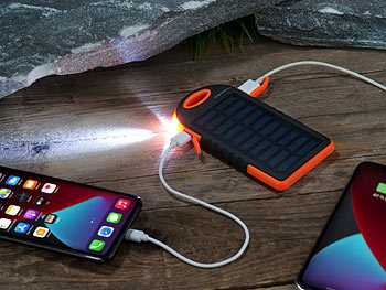 LED Solarmodul Solarpanel USB Solar Sonnenenergie Akku Charger Outdoor tragbar auflade