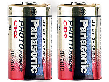 Panasonic 2er-Set Photo-Lithium-Batterien CR2, 3 V, 850 mAh