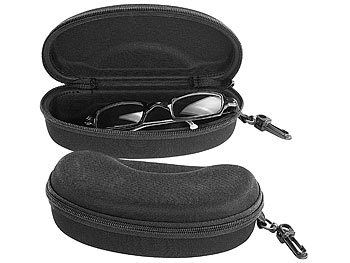 Neopren Reißverschluss Sonnenbrille Beutel Hifot Doppel Weicher Brillenetuis 2 Stück Tragbaren Lesebrillen Beutel Tasche mit Gürtelclip 