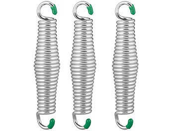 Spiralfeder-Zugfedern: Semptec 3er-Set Schwingfedern für Hängesessel & -matten, aus Stahl, bis 120 kg