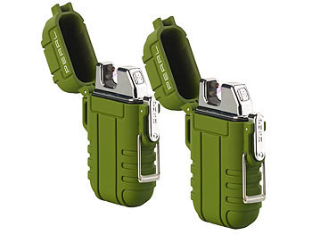 PEARL USB Zigarettenanzünder: 2er Pack Elektronisches USB-Feuerzeug mit  Akku, violett (Arc-Feuerzeug, Not-Feuerzeug, Ewige Streichholz)