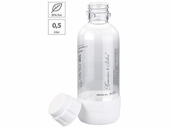 Soda Wassersprudler: Rosenstein & Söhne PET-Flasche für Getränke-Sprudler WS-300.multi, 0,5 Liter, BPA-frei